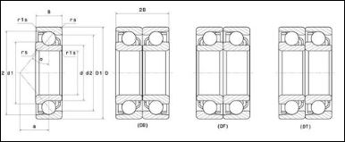 7315B NACHI ROLAMENTO ESFERAS CONTATO ANGULAR 75X160X37(MM) — imagem 2