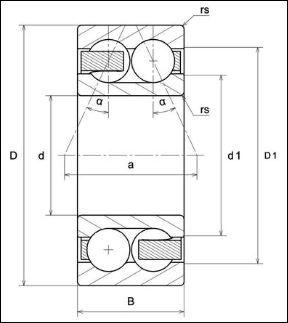 3305 DPI ROLAMENTO CONT ANG ESF DUAS CARREIRAS INDL