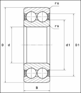 3305 DPI ROLAMENTO CONT ANG ESF DUAS CARREIRAS INDL — imagem 2