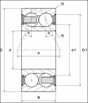 3305 DPI ROLAMENTO CONT ANG ESF DUAS CARREIRAS INDL — imagem 7