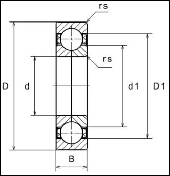 QJ212MPA FAG ROLAMENTO ESFERAS 4 PONTOS DE CONTATO 60X110X22 — imagem 2