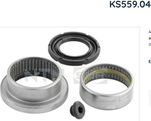 KS559.04 SNR ROLAMENTO