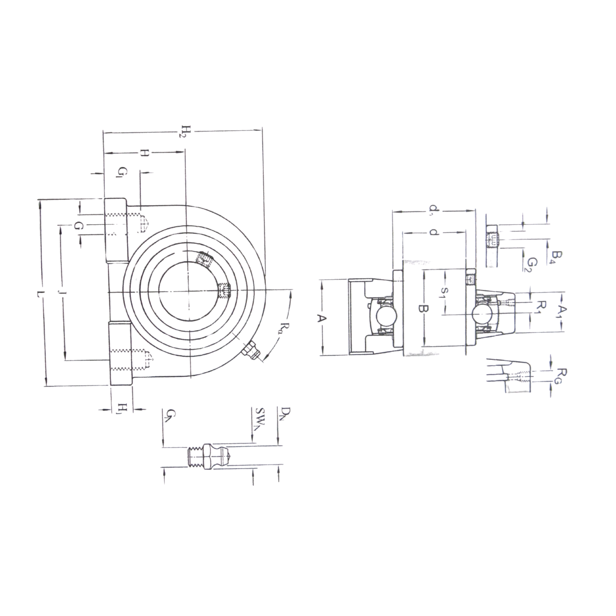 UCPA206 ISB CONJUNTO INDUSTRIAL DE MANCAL E ROLAMENTO 