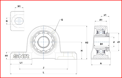 UKP212  SNR CONJUNTO INDUSTRIAL DE  MANCAL E ROLAMENTO