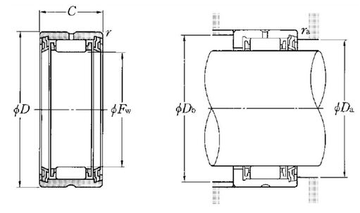 RNA4907LL NTN ROLAMENTO DE AGULHAS INDUSTRIAL 42X55X20(MM)