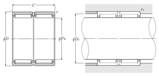 RNA6911 NKR ROLAMENTO DE AGULHAS INDUSTRIAL 63X80X45(MM)