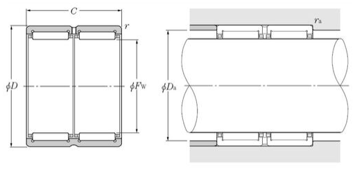 RNA6919R NTN ROLAMENTO DE AGULHAS INDUSTRIAL 110X130X63(MM)