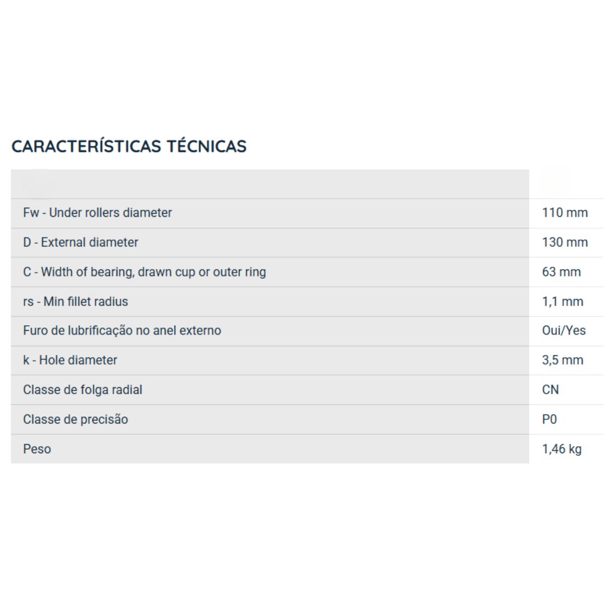 RNA6919R NTN ROLAMENTO DE AGULHAS INDUSTRIAL 110X130X63(MM) — imagem 2