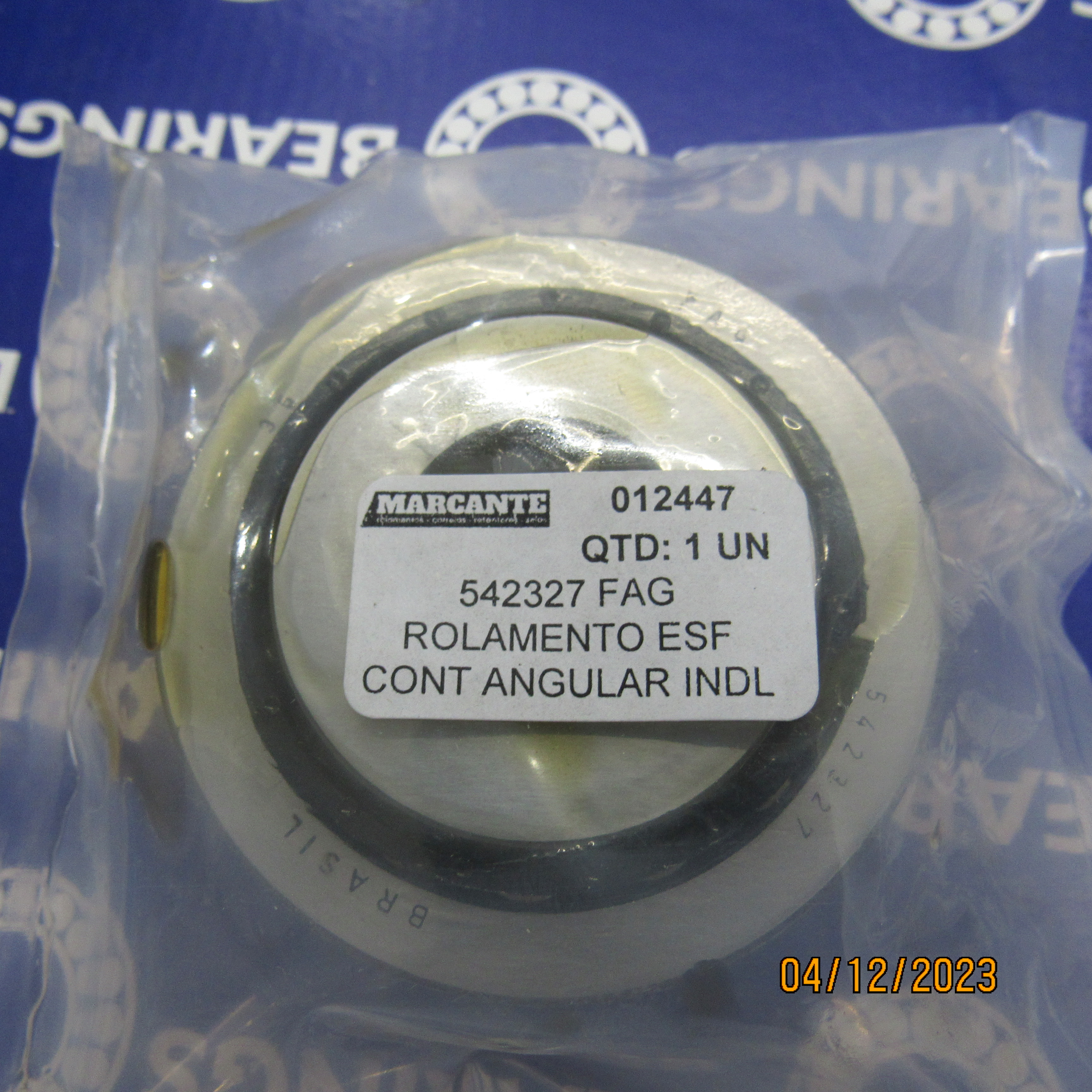542327 FAG ROLAMENTO ESF CONT ANGULAR INDL 25X73X38