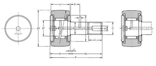 KR30LLH NKR ROLAMENTO INDUSTRIAL ROLODE COMANDO-LEVA 12X30X15,2x40