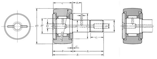 KR30PP/P6 NKR ROLAMENTO INDUSTRIAL ROLO DE COMANDO- LEVA 12X30X15,2