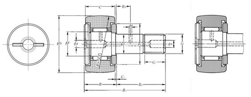 KR32PP NKR ROLAMENTO INDUSTRIAL ROLO DE COMANDO-LEVA 
