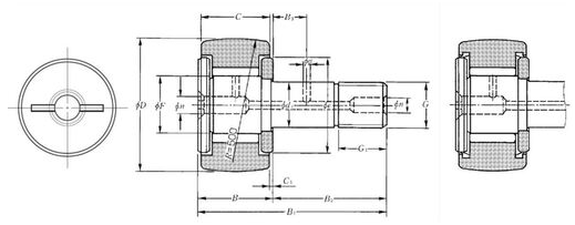 KRV30XLL NKR ROLAMENTO INDUSTRIAL ROLO DE COMANDO-LEVA