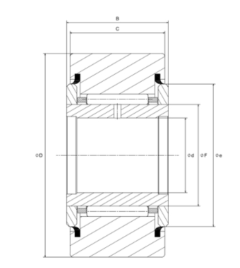 NATR15PPX NKR ROLAMENTO INDUSTRIAL ROLO DE COMANDO-LEVA 15X35X18