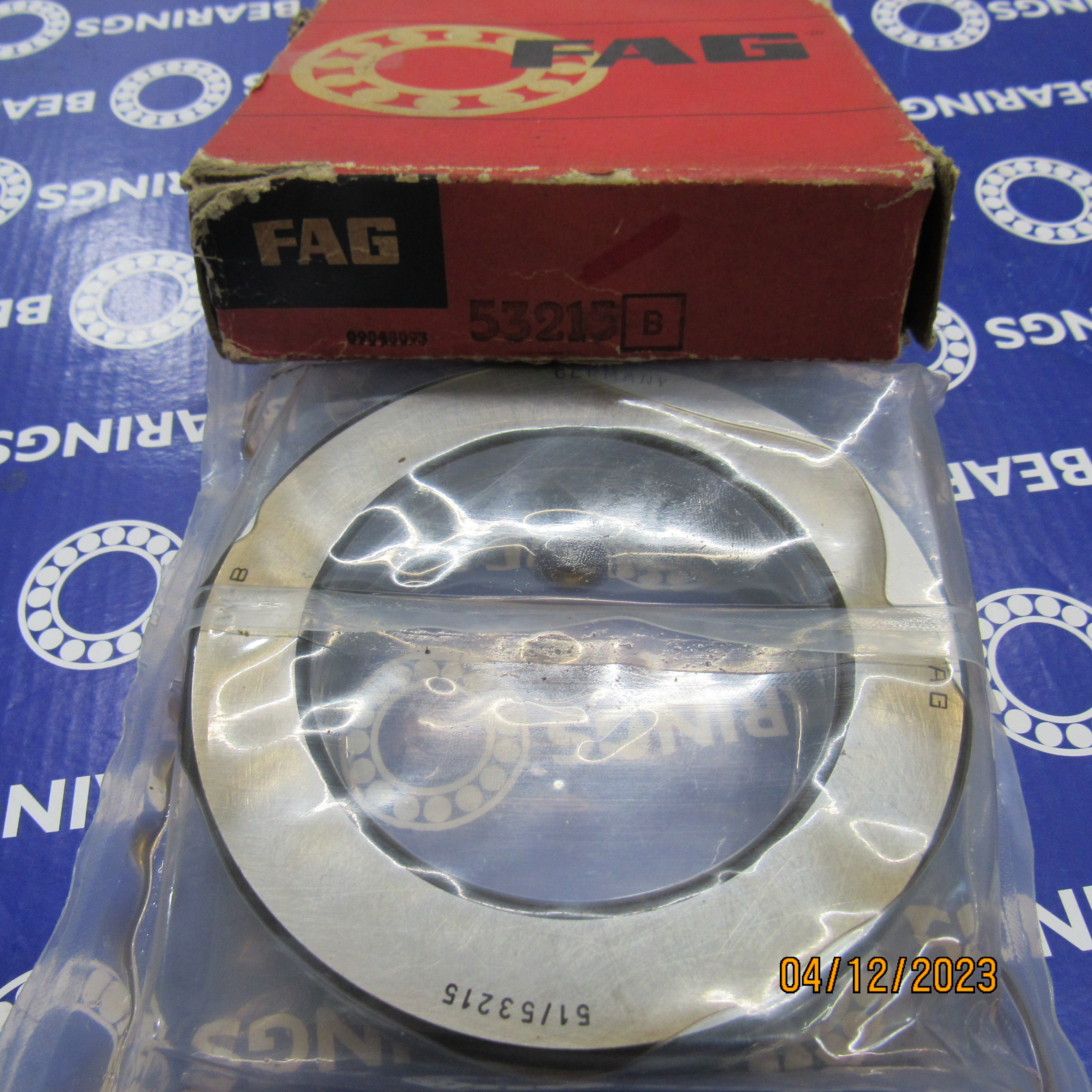 53215 FAG ROLAMENTO INDUSTRIAL AXIAL ESFERAS 75X110X28,3(MM) — imagem 2