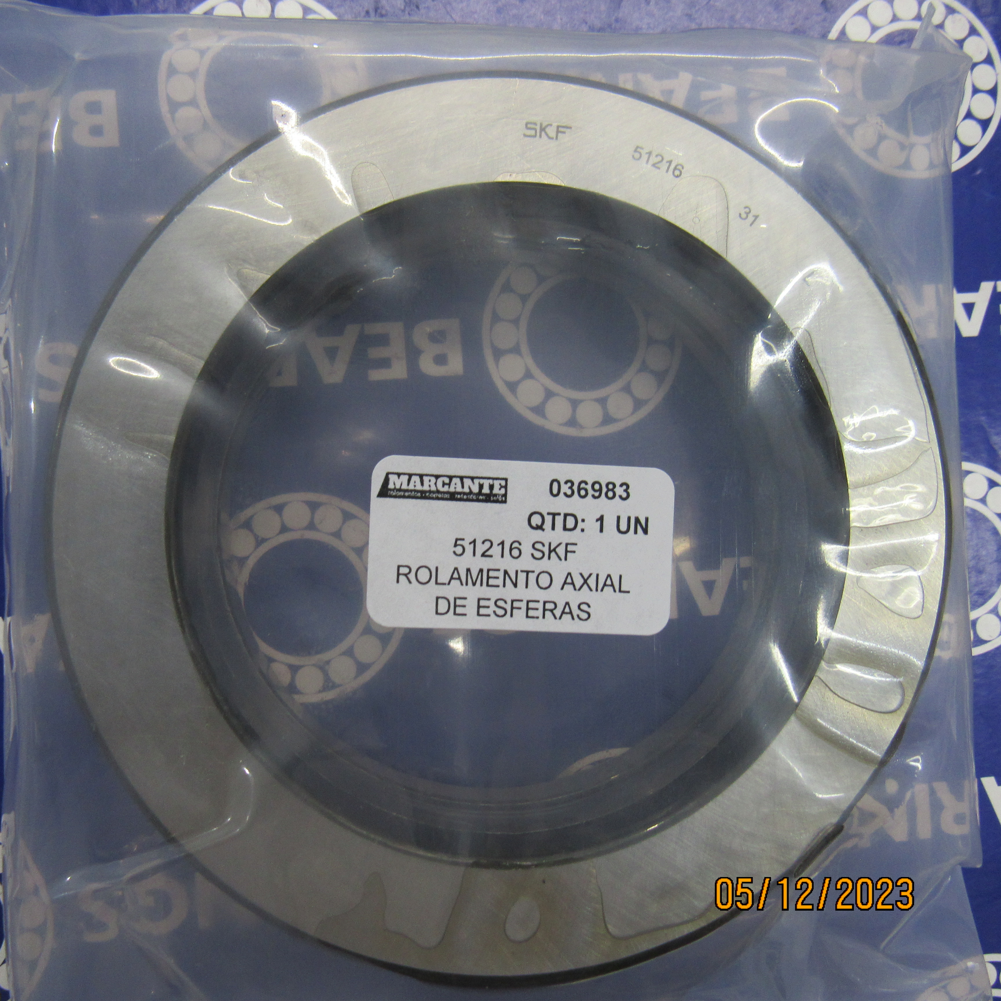 51216 SKF ROLAMENTO AXIAL DE ESFERAS 80X115X28