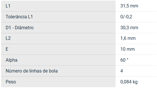 KB20UUOP NKR ROLAMENTO INDUSTRIA LINEAR 20X32X45(MM) — imagem 2