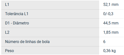 BBE30AUU SNR ROLAMENTO INDUSTRIAL LINEAR 30X47X68(MM)  — imagem 2