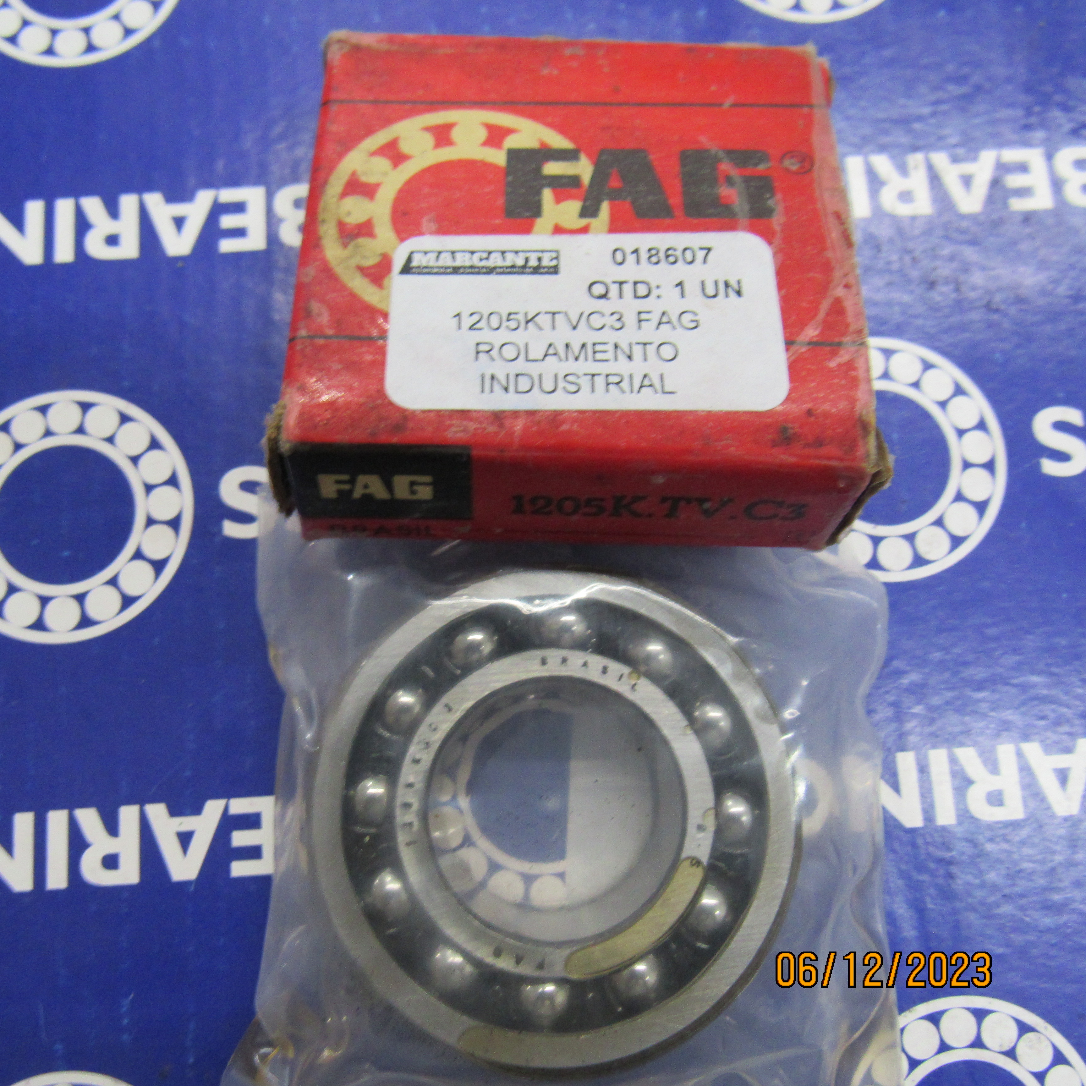 1205KTVC3 FAG ROLAMENTO INDUSTRIAL AUTOCOMP ESFERAS 25X52X15(MM) — imagem 2