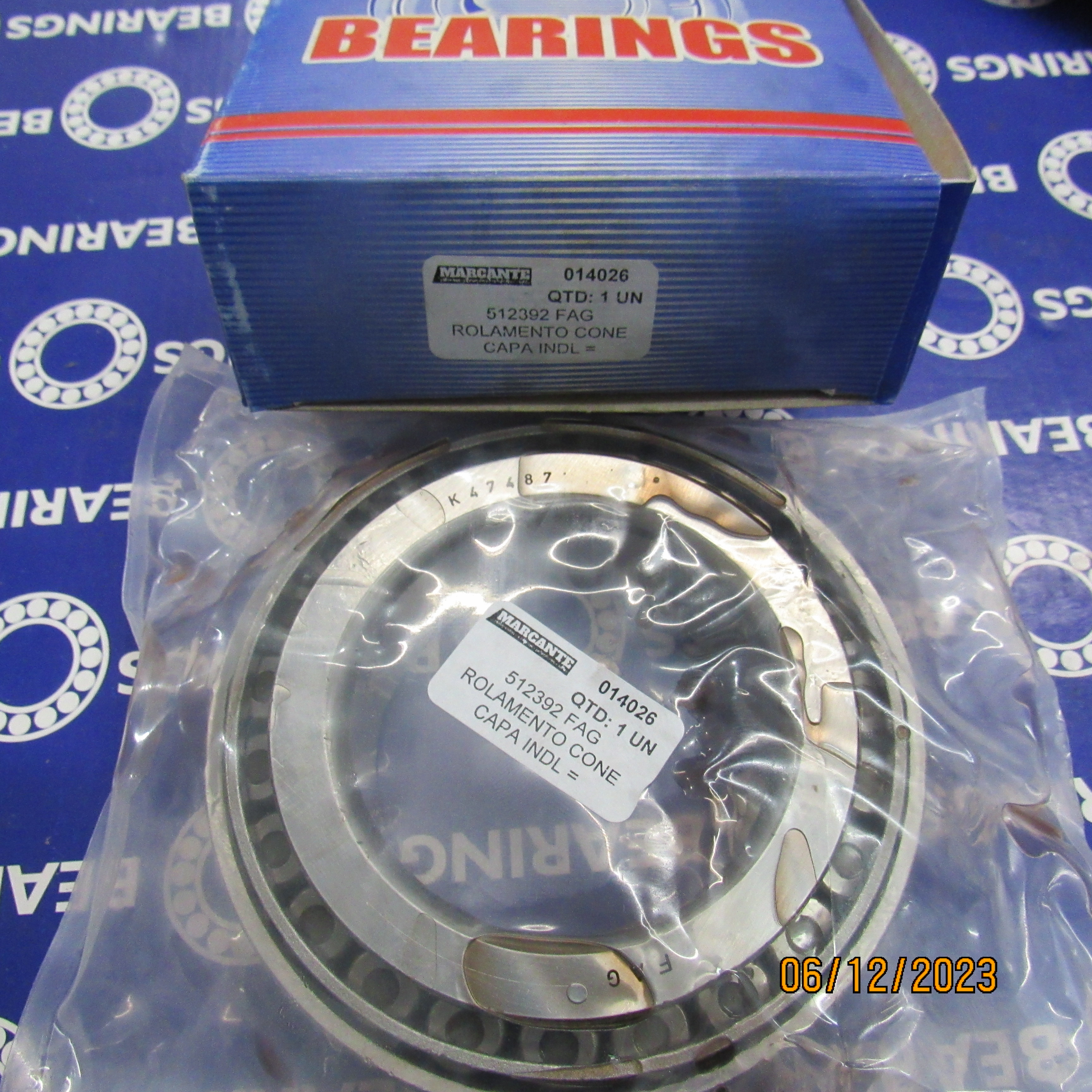 512392 FAG ROLAMENTO CONE CAPA INDL = 47487/420  69.850X120X — imagem 2