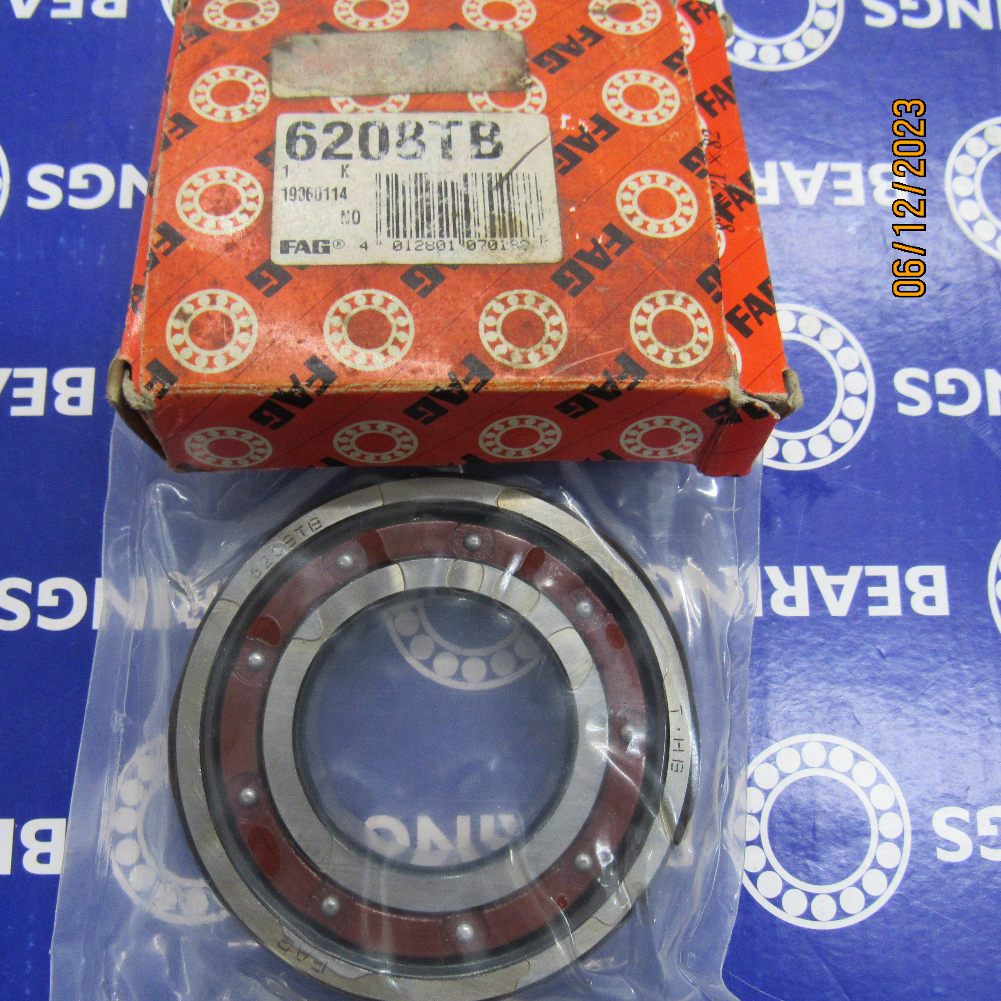 6208TB FAG ROLAMENTO INDUSTRIAL FIXO ESFERAS 40X80X18(MM) — imagem 2