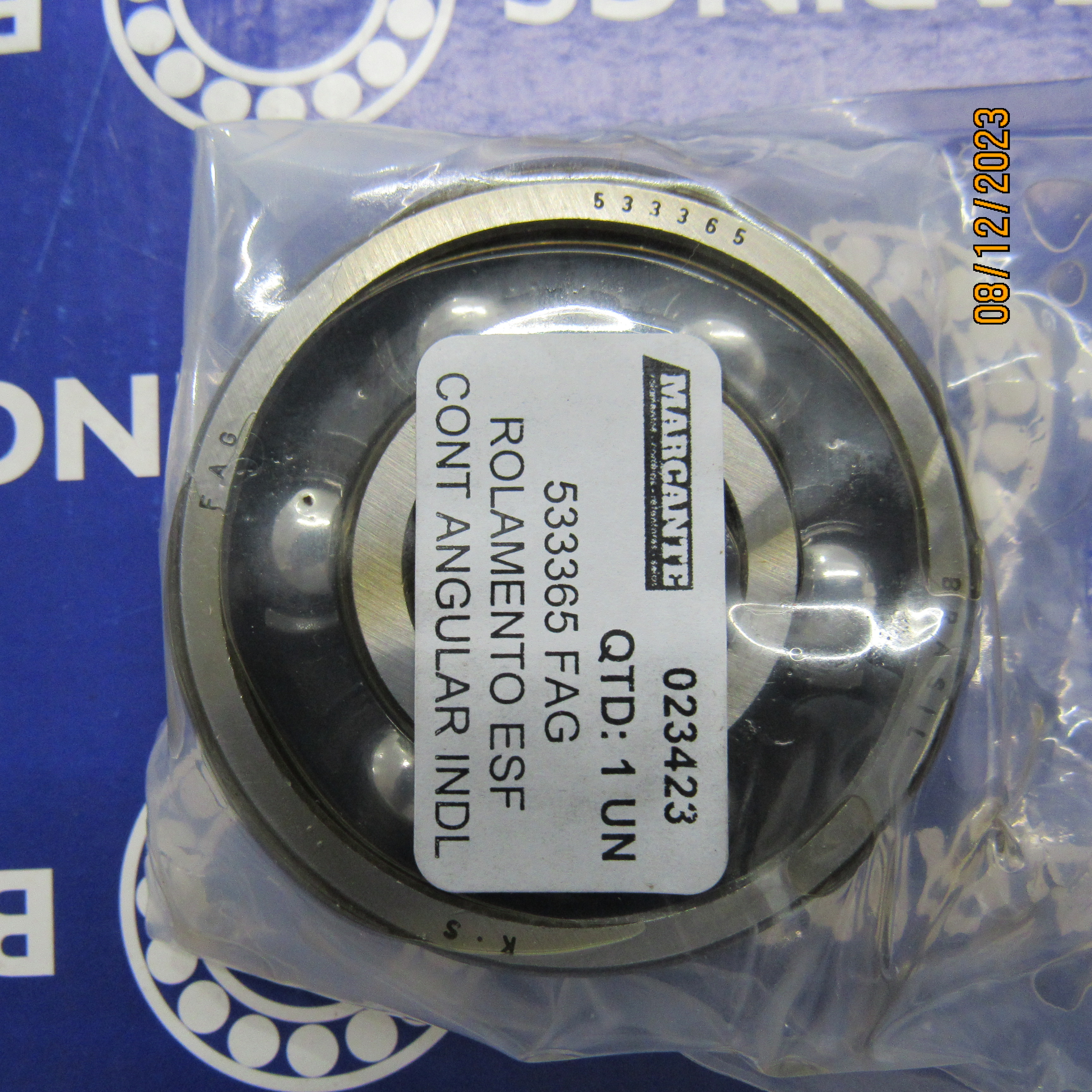 533365 FAG ROLAMENTO ESF CONT ANGULAR INDL 20X56X16