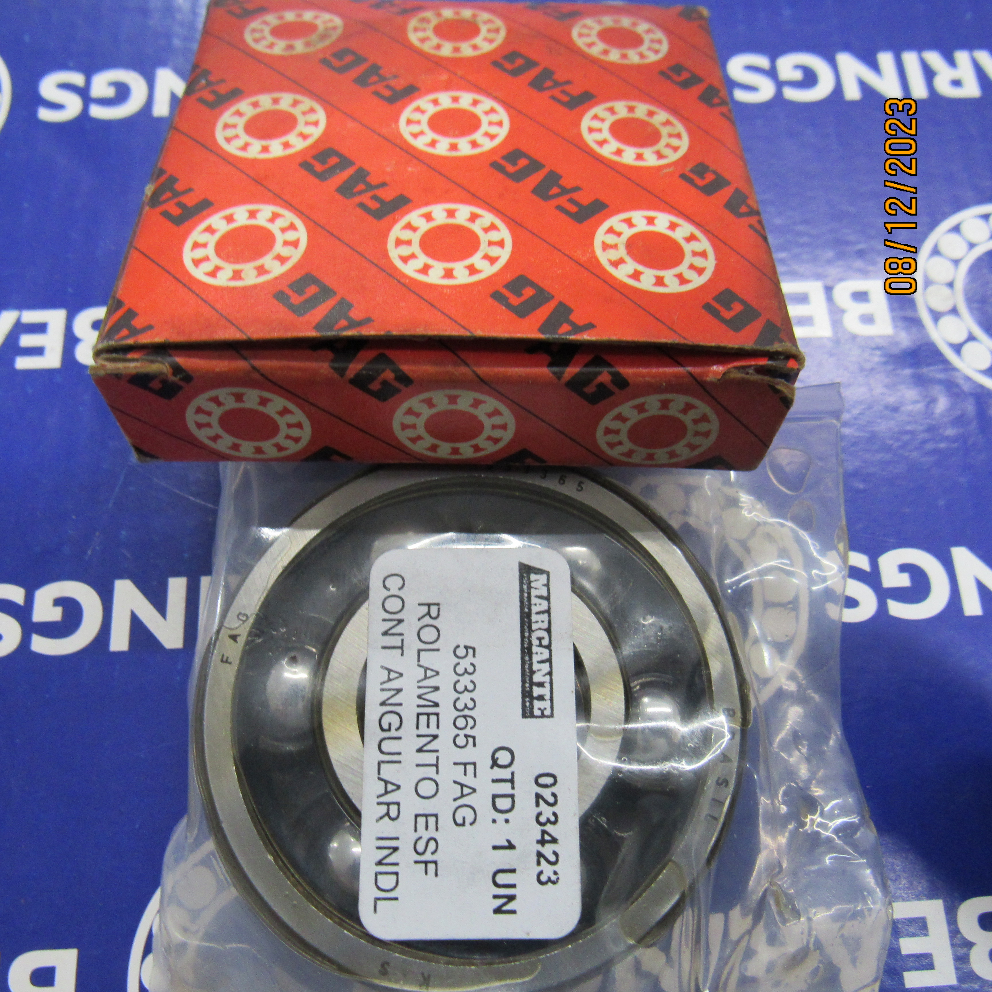 533365 FAG ROLAMENTO ESF CONT ANGULAR INDL 20X56X16 — imagem 2