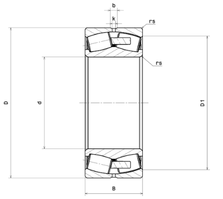 23964EMW33C3 NKR ROLAMENTO INDUSTRIAL DE 2 CARREIRAS DE ROLOS AUTOCOMPENSADOR 320X440X90(MM)