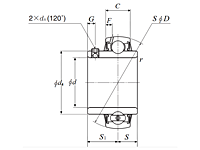 UCX14D1 NTN ROLAMENTO FIXO ESFERAS 70X130X77,8(MM) — imagem 2