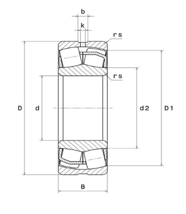 22210EAW33 NTN ROLAMENTO INDUSTRIAL DE 2 CARREIRAS DE ROLOS AUTOCOMPENSADOR 50X90X23(MM)