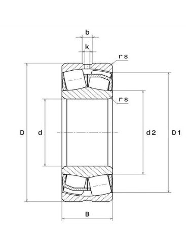 22209EAW33C3 NTN ROLAMENTO INDUSTRIAL DE 2 CARREIRAS DE ROLOS AUTOCOMPENSADOR 45X85X23(MM)