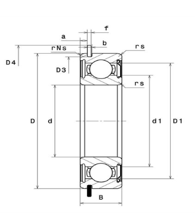 6309ZNRC3 NTN ROLAMENTO INDUSTRIAL FIXO ESFERAS 45X100X25(MM)