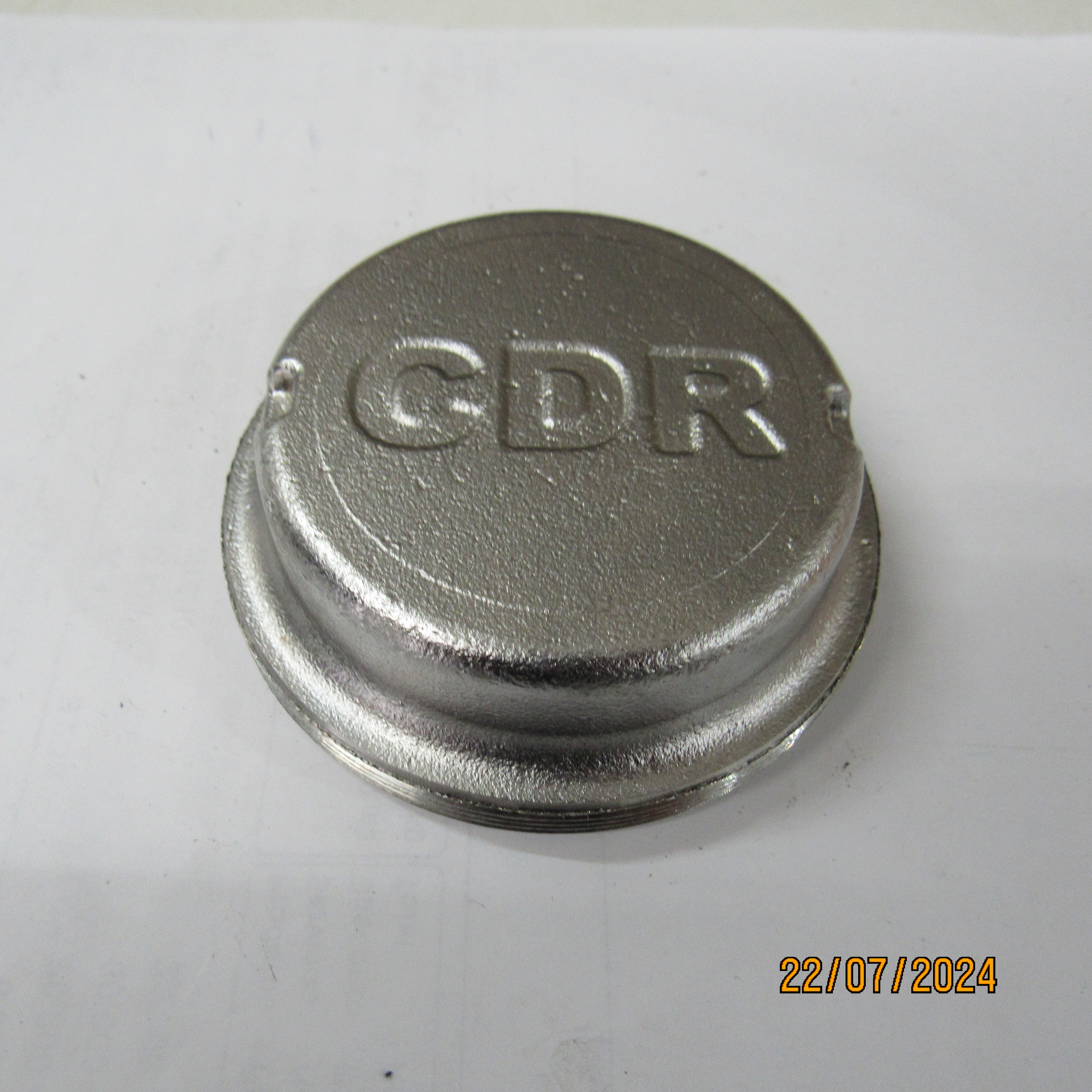 RMC207 CDR TAMPA FECHADA(CEGA) INOX P/ MANCAL 207 ROSQUEADA