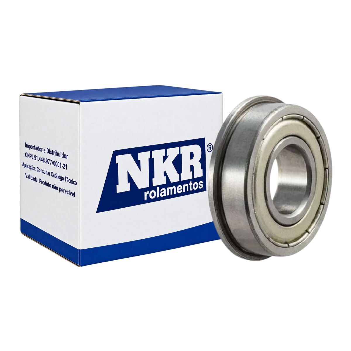 F696ZZ NKR ROLAMENTO INDUSTRIAL FIXO ESFERA MINIATURA 6X15X5MM FLANGEADO