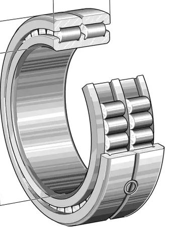 SL014834 INA ROLAMENTO INDUSTRIAL ROLOS CILINDRICOS 170X215X45(MM) = NNC4834CV 