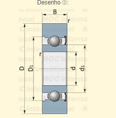 TM-SC0357LUAC3 NTN ROLAMENTO INDUSTRIAL FIXO ESFERAS 17X44X12MM