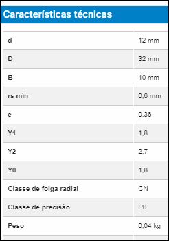 1201 KG ROLAMENTO INDUSTRIAL AUTOCOMP ESFERAS 12X32X10(MM) — imagem 3