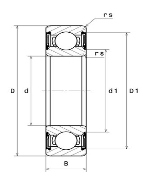 607LLU NTN ROLAMENTO INDUSTRIAL FIXO ESFERAS MINIATURA 7X19X6MM
