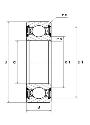 607LLUC3 NTN ROLAMENTO INDUSTRIAL ESFERAS MINIATURA 7X19X6MM