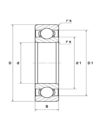 S60042RS SNR ROLAMENTO INDUSTRIAL FIXO ESFERAS INOX 20X42X12(MM)