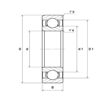 61910 SNR ROLAMENTO INDUSTRIAL FIXO ESFERAS 50X72X12(MM) = 6910