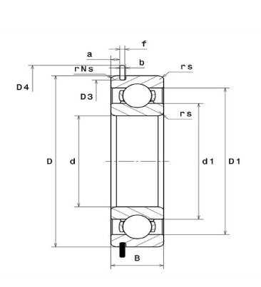 6411NR SNR ROLAMENTO INDUSTRIAL FIXO ESFERAS 55X140X33MM