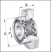 ZKLFA10502RS INA UNIDADE DE ROLAMENTO DE ESFERAS 10X32X20
