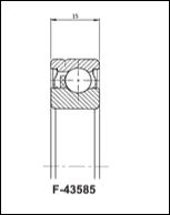 F45385 INA ROLAMENTO = 411802 AGF45385 36.513X68X15