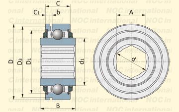 SBX0787LLSC4/L666Q1 NTN ROLAMENTO FIXO ESFERAS 31,775 x 72 x 37,7