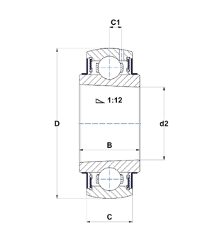 UK213G2 SNR ROLAMENTO ESF FIXACAO BUCHA INDL