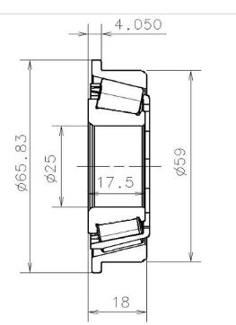 EC.12567.H206 SNR ROLAMENTO ROLOS CONICOS COM FLANGE — imagem 3