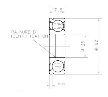 AB.12888.S05 SNR ROLAMENTO 25X62,02,17,5 — imagem 2